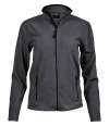 T9170 9170 Tee Jays Ladies Active Fleece Jacket Dark Grey colour image
